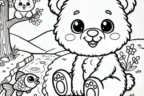 Cute coloring pages of animals