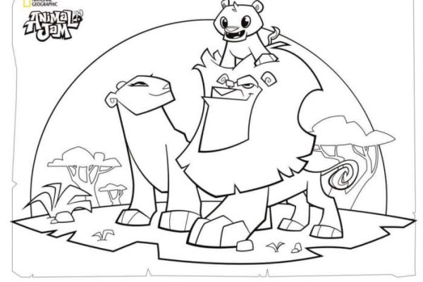 Animal jam coloring pages