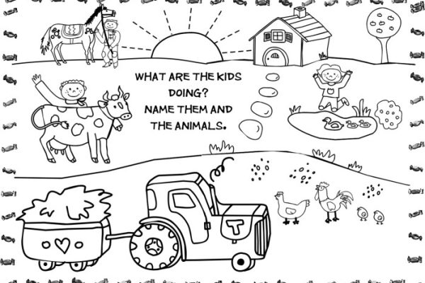 Printable farm animal coloring pages