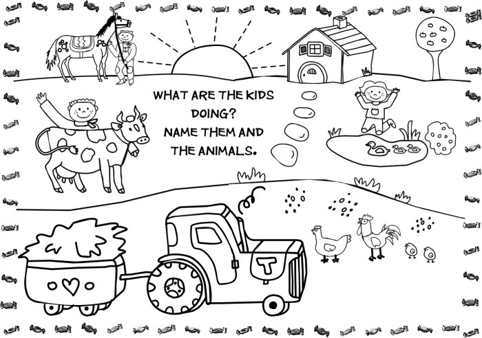 Printable farm animal coloring pages