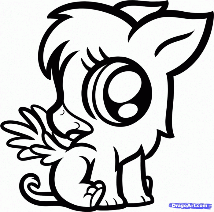 Cute baby animal coloring pages