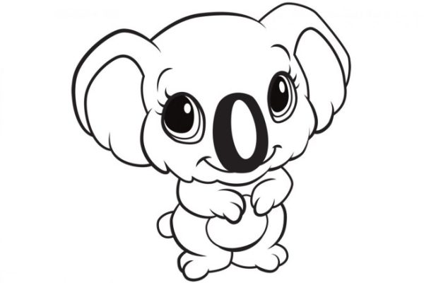 Cute baby animal coloring pages