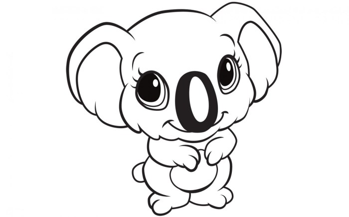 Cute baby animal coloring pages