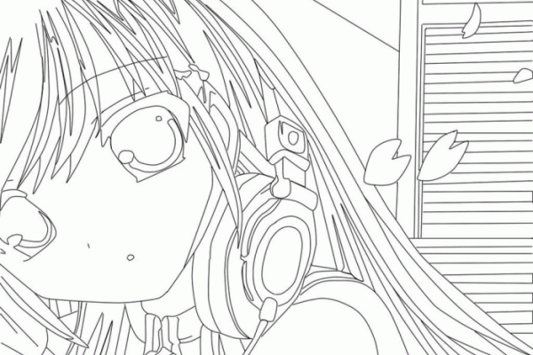 Anime coloring pages free