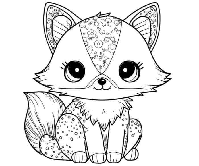 Coloring pages of cute animals