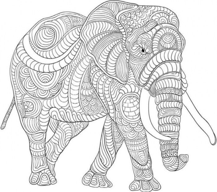 Animal coloring pages hard