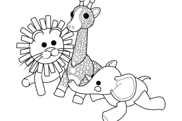 Stuffed animal coloring page