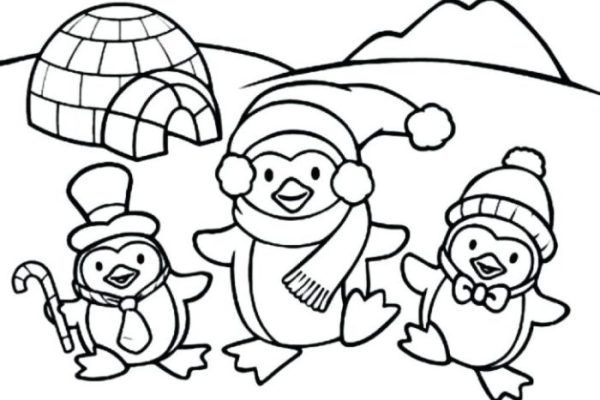 Winter animals animal coloring pages printable getdrawings drawing