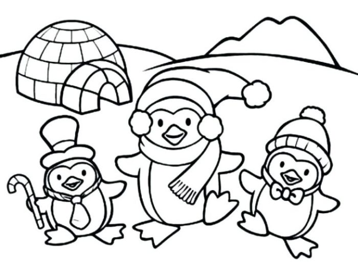 Winter animals animal coloring pages printable getdrawings drawing