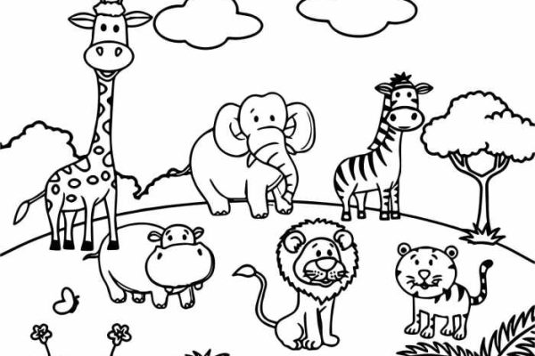 Printable animal coloring pages