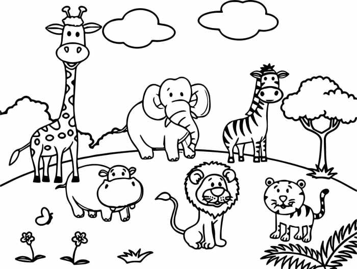 Printable animal coloring pages