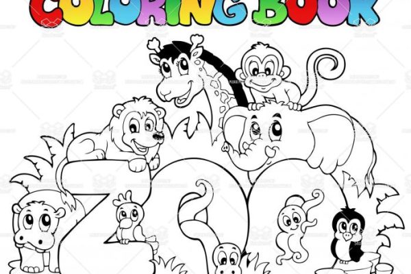 Printable coloring pages zoo animals