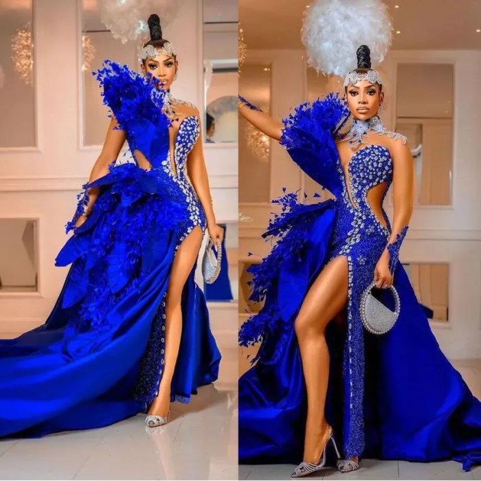 Blue formal dress for wedding