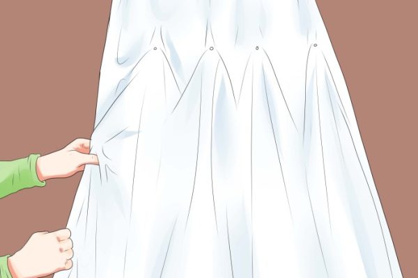 How to bustle a wedding dress