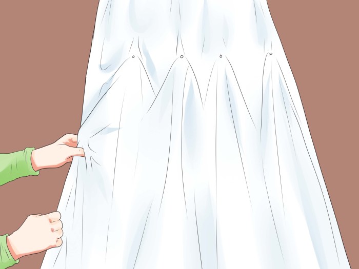 How to bustle a wedding dress