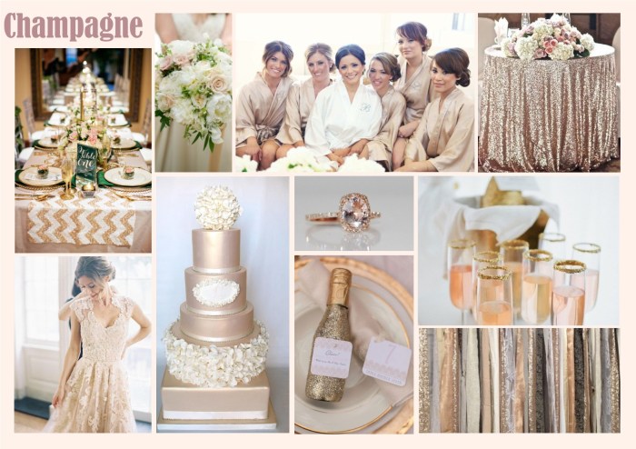 Champagne wedding guest dress